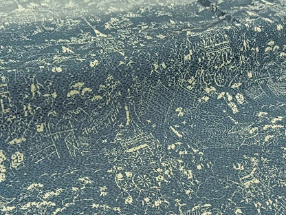 平和屋着物▽訪問着 単衣 作家物 風景人物文 鬼しぼ縮緬 正絹 逸品 AABC2207jh