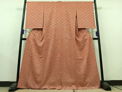平和屋着物▽訪問着 単衣 絞り 青海波 正絹 逸品 AABC2216jh