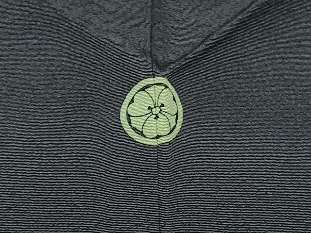 平和屋着物▽上質な色無地 単衣 濃鼠色 正絹 逸品 AABC2218jh
