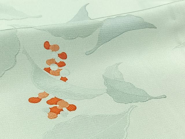 平和屋着物▽上質な小紋 単衣 南天文 正絹 逸品 AABC2223jh