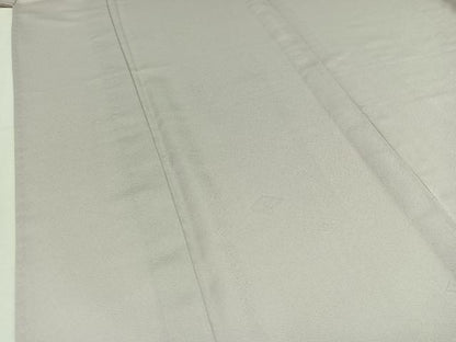平和屋着物▽上質な色無地　単衣　花菱地紋　桜鼠色　正絹　逸品　AABC2230jh