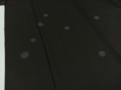 平和屋着物▽上質な小紋 単衣 雪輪文 正絹 逸品 AABC2235jh
