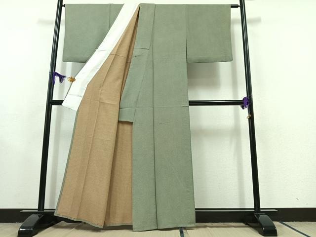 平和屋着物▽江戸小紋 単衣 鮫小紋柄 正絹 逸品 AABC2238jh