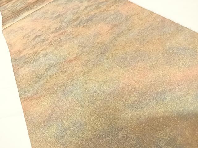 平和屋着物◎砂子綴れ　全通柄袋帯　霞文　金糸　正絹　逸品　AABC2395yx