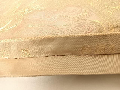 平和屋着物◎六通柄袋帯 渦潮文 金糸 正絹 逸品 AABC2424yx