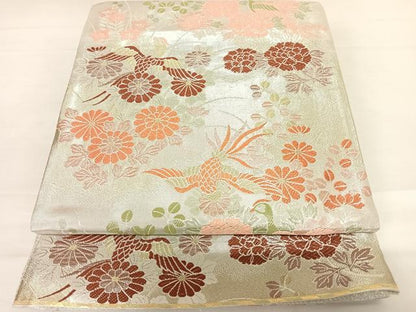平和屋着物◎佐賀錦　六通柄袋帯　唐織　九百錦　鳳凰花文　正絹　逸品　AABC2493yx