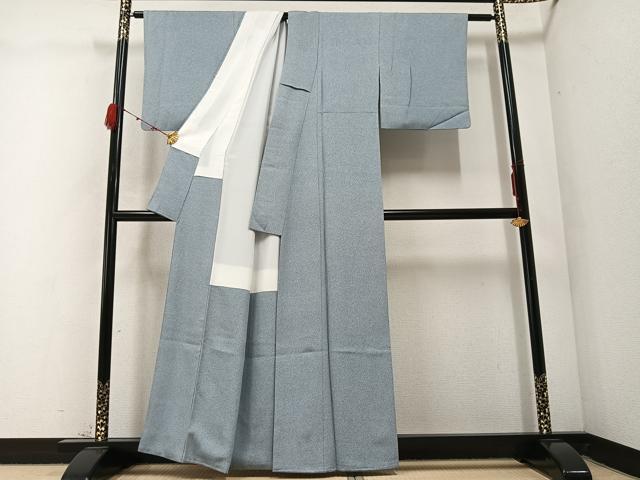 平和屋着物●上質な小紋　作家物　霞文　正絹　逸品　AABC2521ph