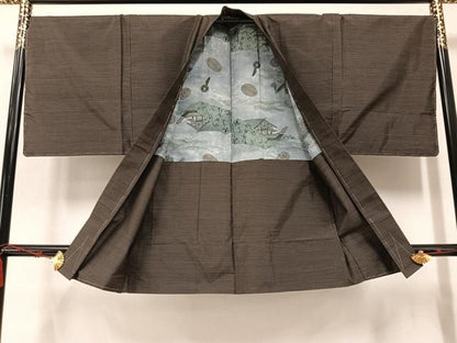 平和屋着物●男性 本場大島紬 アンサンブル 亀甲絣 正絹 逸品 未使用 AABC2544ph
