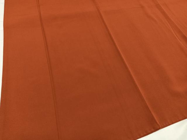 平和屋着物●上質な色無地 雀茶色 正絹 逸品 AABC2576ph