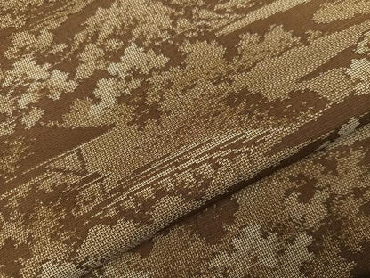 平和屋着物●本場大島紬 カタス9マルキ 風景樹林文 正絹 逸品 AABC2592ph