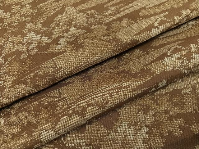 平和屋着物●本場大島紬 カタス9マルキ 風景樹林文 正絹 逸品 AABC2592ph