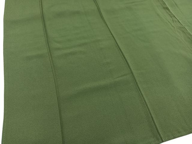 平和屋着物●上質な色無地 海松色 正絹 逸品 AABC2594ph