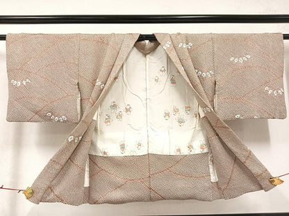 平和屋着物∞羽織 総絞り 草木 正絹 逸品 AABC2595ph