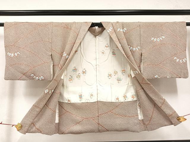 平和屋着物∞羽織 総絞り 草木 正絹 逸品 AABC2595ph