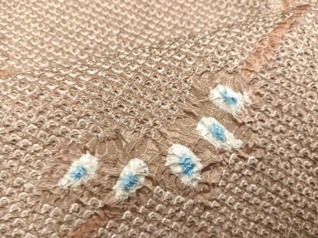 平和屋着物∞羽織 総絞り 草木 正絹 逸品 AABC2595ph