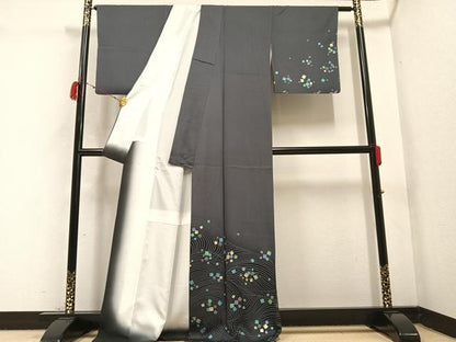 平和屋着物●訪問着 作家物 立波箔散らし 金彩 正絹 逸品 AABC2596ph
