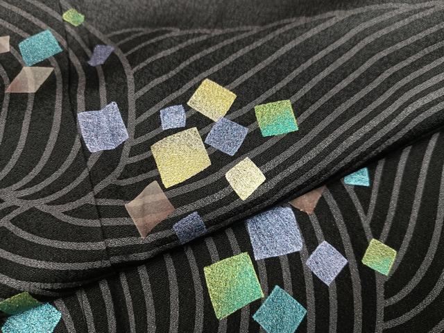 平和屋着物●訪問着 作家物 立波箔散らし 金彩 正絹 逸品 AABC2596ph