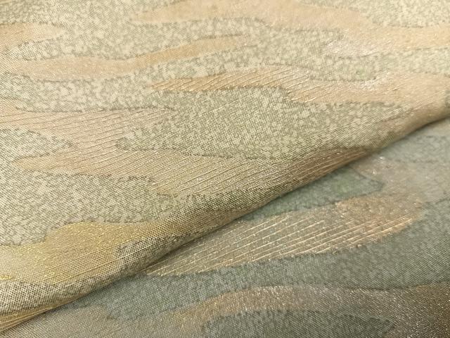 平和屋着物●訪問着　紬地　霞文　暈し染め　金銀彩　やまと誂製　正絹　逸品　AABC2600ph