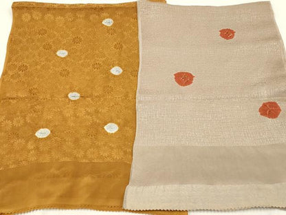 平和屋着物★和装小物　帯揚げ10枚セット　部分絞り　中抜き　花柄　暈し　正絹　逸品　AABC2606ay