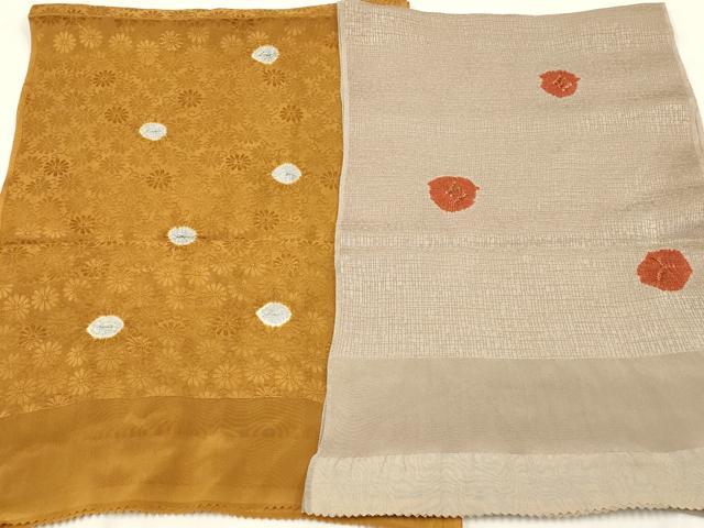 平和屋着物★和装小物　帯揚げ10枚セット　部分絞り　中抜き　花柄　暈し　正絹　逸品　AABC2606ay