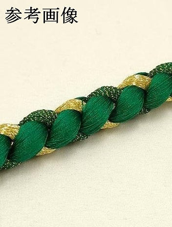 平和屋着物●和装小物 振袖用帯締め 装飾 蒔絵 パール 金糸 撚り房 逸品 未使用 AABC2612ay
