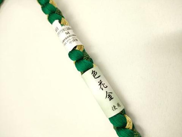 平和屋着物●和装小物 振袖用帯締め 装飾 蒔絵 パール 金糸 撚り房 逸品 未使用 AABC2612ay