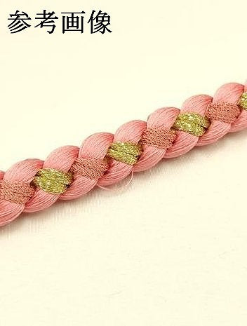 平和屋着物●和装小物 振袖用帯締め 装飾 蒔絵 パール 金糸 撚り房 逸品 未使用 AABC2613ay
