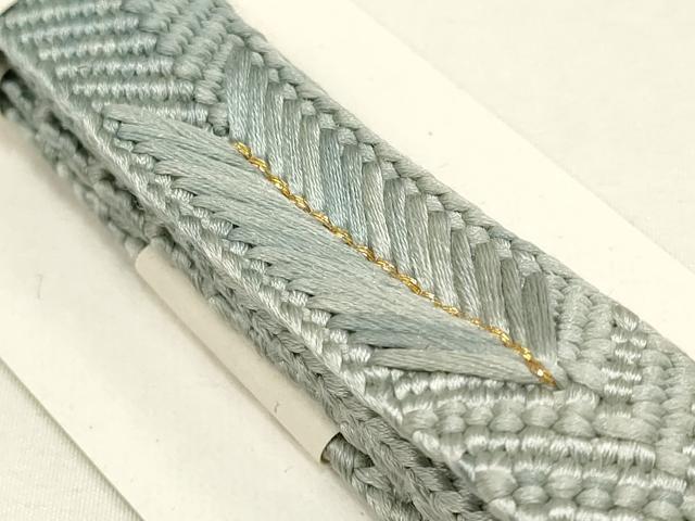 平和屋本店●和装小物 帯締め・帯揚げセット 笹浪組 暈し染め 金糸 鬼しぼ縮緬 正絹 逸品 未使用 AABC2657ay