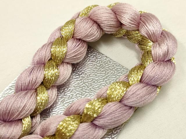 平和屋着物●和装小物 帯締め・帯揚げセット 振袖用 総絞り 舞花文 金糸 金銀彩 撚り房 逸品 AABC2665ay