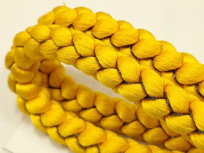 平和屋着物●和装小物　帯締め・帯揚げセット　振袖用　総絞り　舞花文　金糸　銀彩　撚り房　逸品　AABC2667ay