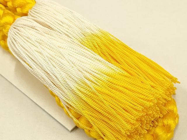 平和屋本店●和装小物　帯締め・帯揚げセット　振袖用　総絞り　舞花文　ラメ糸使用　撚り房　逸品　AABC2668ay