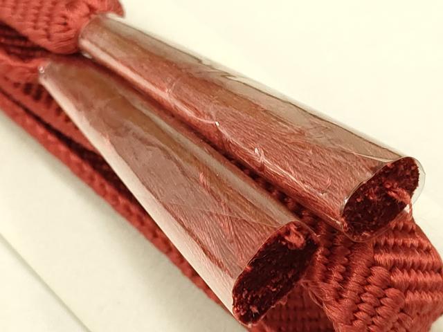 平和屋着物●和装小物 帯締め・帯揚げセット 笹浪組 舞花文 暈し 金糸 金彩 逸品 未使用 AABC2679ay