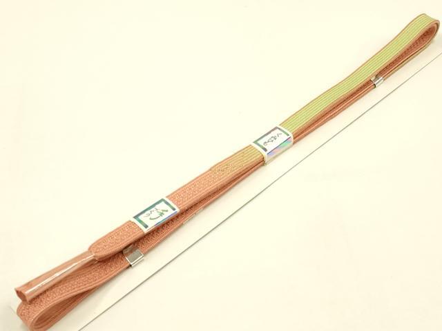平和屋着物●和装小物 帯締め・帯揚げセット 高麗組 枝梅 暈し 金糸 金彩 正絹 逸品 未使用 AABC2684ay