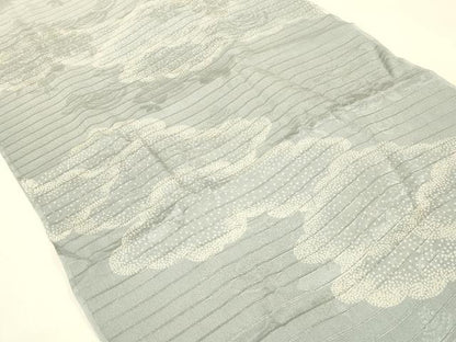 平和屋着物＊夏物 和装小物 帯締め・帯揚げセット 雲 暈し染め 銀糸 逸品 未使用 AABC2757ay