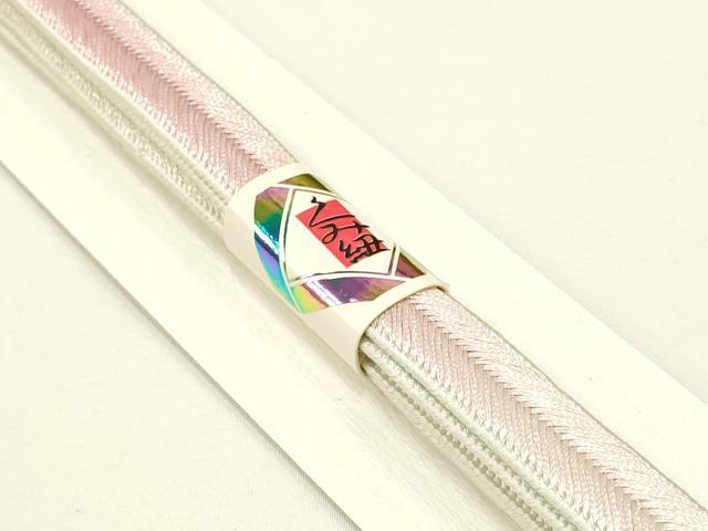 平和屋本店●和装小物 帯締め・帯揚げセット 大和高麗組 伊賀組紐 霞枝垂れ花文 暈し染め 金彩 金通し地 逸品 未使用 AABC2780ay