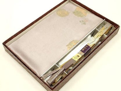 平和屋着物●和装小物 帯締め・帯揚げセット 高麗組 綾出し 暈し 金糸 金彩 さが美扱い 正絹 逸品 未使用 AABC2788ay