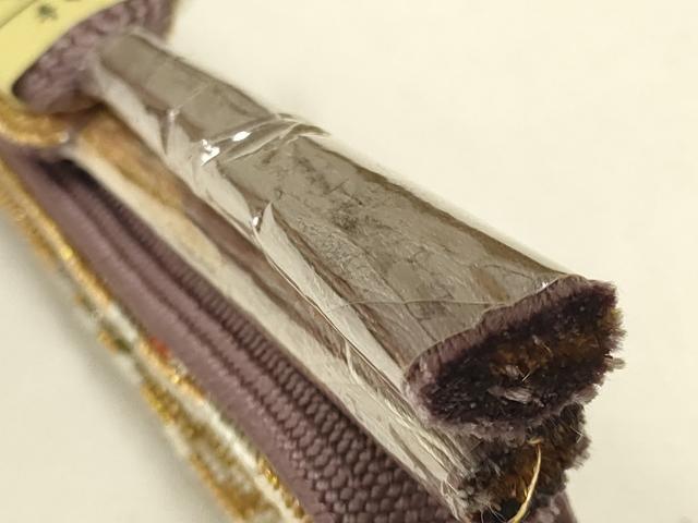 平和屋着物●和装小物 帯締め・帯揚げセット 高麗組 綾出し 暈し 金糸 金彩 さが美扱い 正絹 逸品 未使用 AABC2788ay