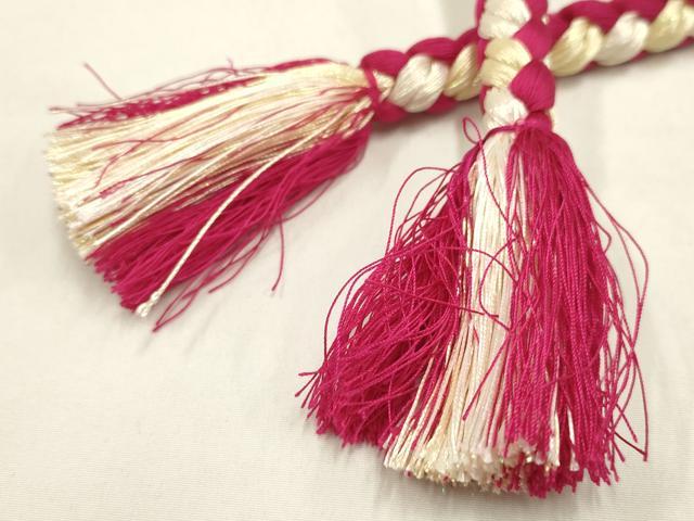 平和屋着物●和装小物　振袖用帯締め　装飾　ラインストーン　ビーズ　パール　金糸　逸品　AABC2791ay