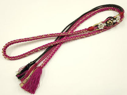 平和屋着物●和装小物　振袖用帯締め　装飾　飾り玉　パール　金糸　逸品　AABC2793ay