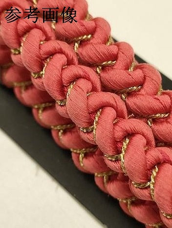 平和屋本店●和装小物　帯締め・帯揚げセット　振袖用　総絞り　金糸　金彩　撚り房　正絹　逸品　未使用　AABC2800ay