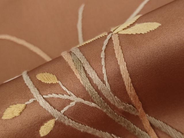 平和屋着物■訪問着　刺繍　草花文　洗える着物　AABC2862st