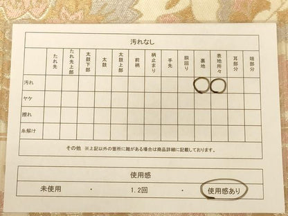 平和屋着物◎六通柄袋帯　更紗花文　金銀糸　正絹　逸品　AABC3066dt