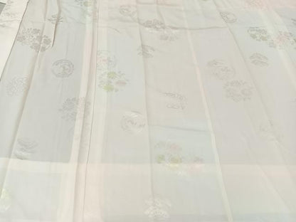 平和屋着物■長襦袢　無双仕立て　草花文　暈し染め　正絹　逸品　AABC3128uw