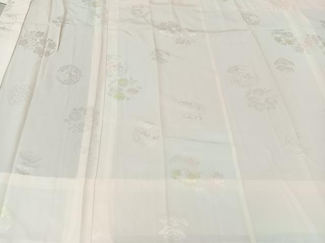 平和屋着物■長襦袢　無双仕立て　草花文　暈し染め　正絹　逸品　AABC3128uw