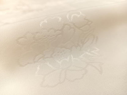 平和屋着物■長襦袢　無双仕立て　草花文　暈し染め　正絹　逸品　AABC3128uw