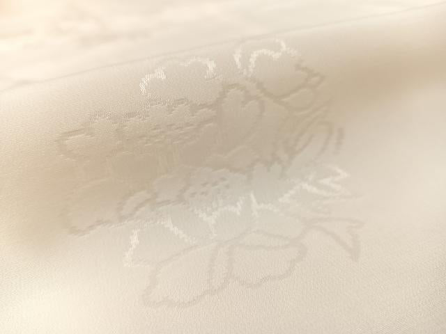 平和屋着物■長襦袢　無双仕立て　草花文　暈し染め　正絹　逸品　AABC3128uw