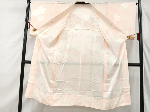 平和屋着物■長襦袢　無双仕立て　破れ亀甲楓文　暈し染め　正絹　逸品　AABC3134uw