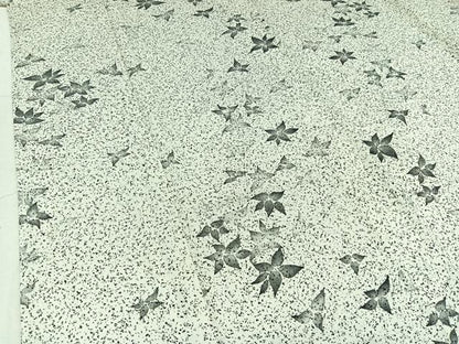 平和屋着物▽上質な小紋　単衣　舞花文　正絹　逸品　AABC3162jh