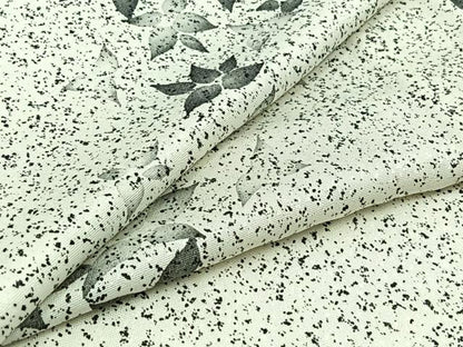 平和屋着物▽上質な小紋　単衣　舞花文　正絹　逸品　AABC3162jh