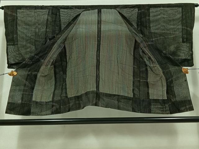 平和屋着物▽道行コート スリーシーズン 春夏秋 塵除け 流水文 正絹 逸品 AABC3168jh